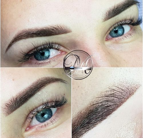 Ombre brows manual+machine